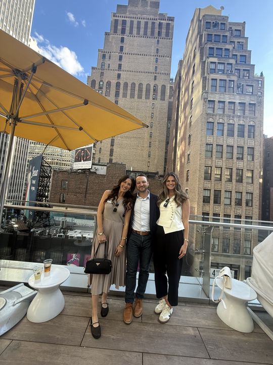 Encore out with clients in New York