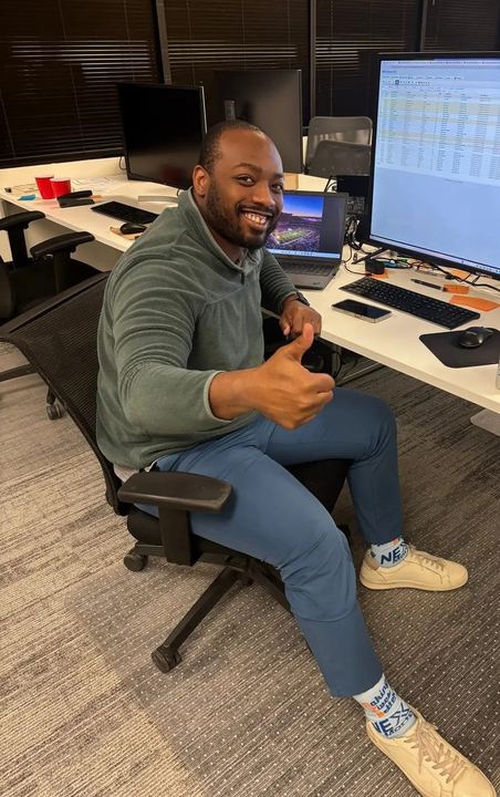 At the desk on the Encore operations floor